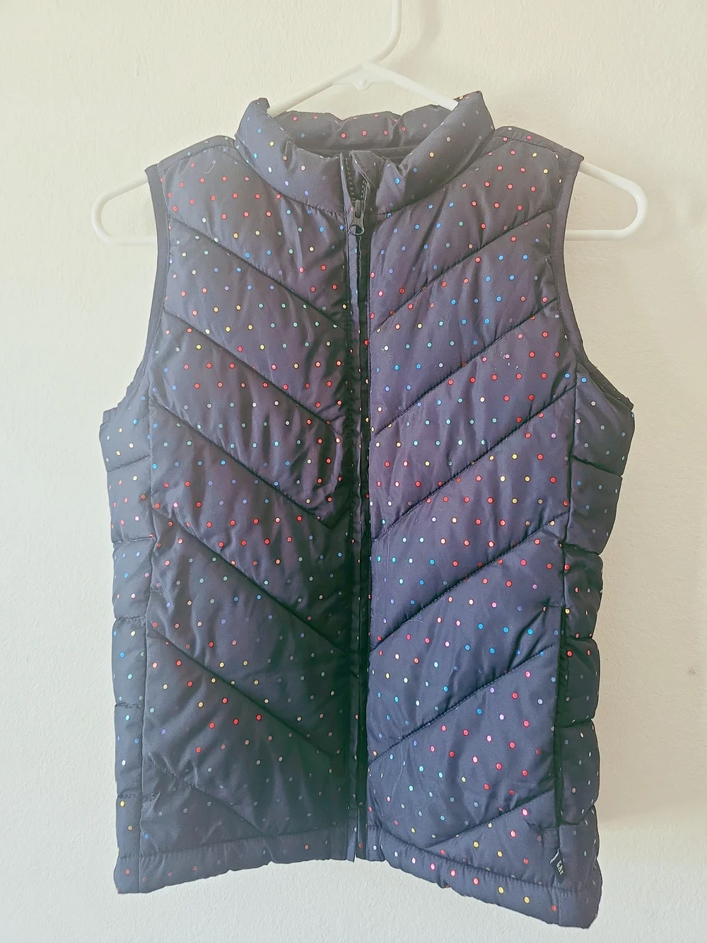 GAP Kids Navy Jacket with Multicolor Polka Dots